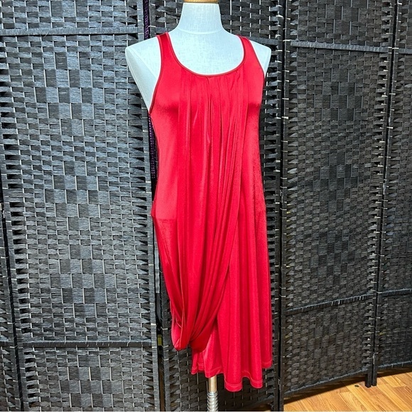 Jean Paul Gautier for Target collab red draping dress size small - Picture 8 of 9